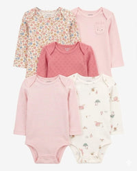 5 pcs long sleeve rabbit PINK