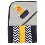 Hooded Towel with Five Washcloths DUCK