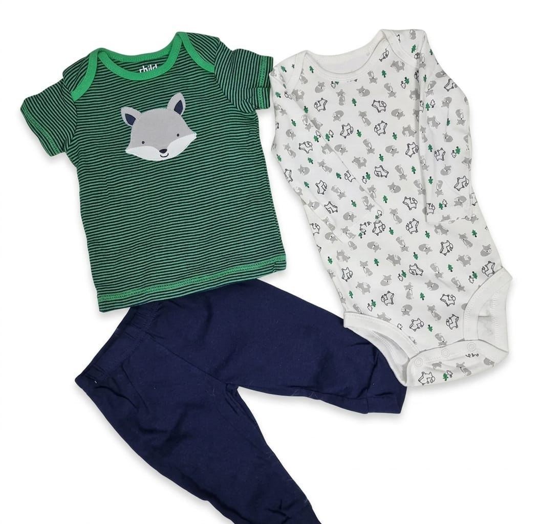 Baby 3-Piece set fox green