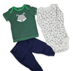 Baby 3-Piece set fox green