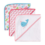 3 Hooded Towel whale