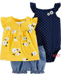 Baby 3-Piece yellow flowers