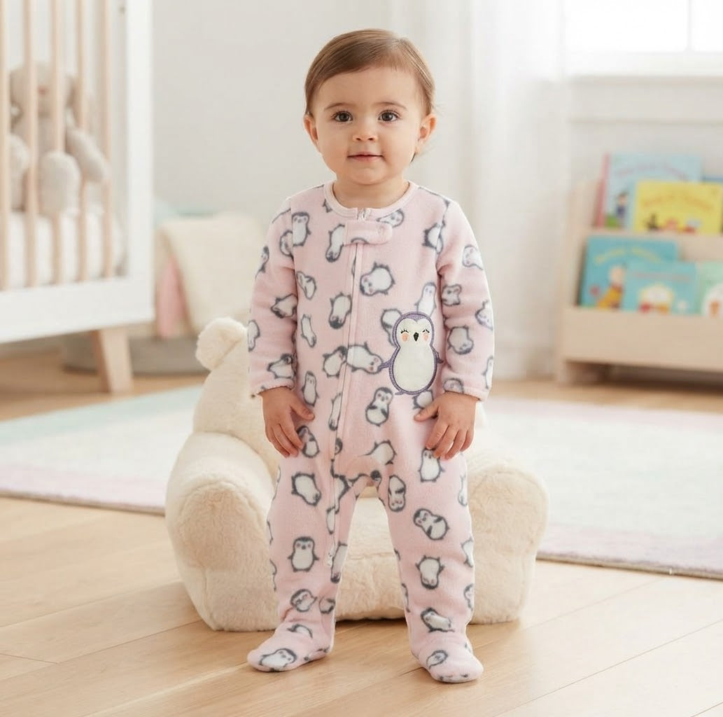 winter overall Pink Penguin