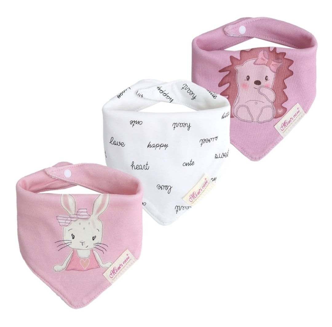 Mom's Care Bibs 3pcs happy 🐰