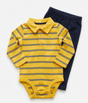Baby 2 pcs yellow polo