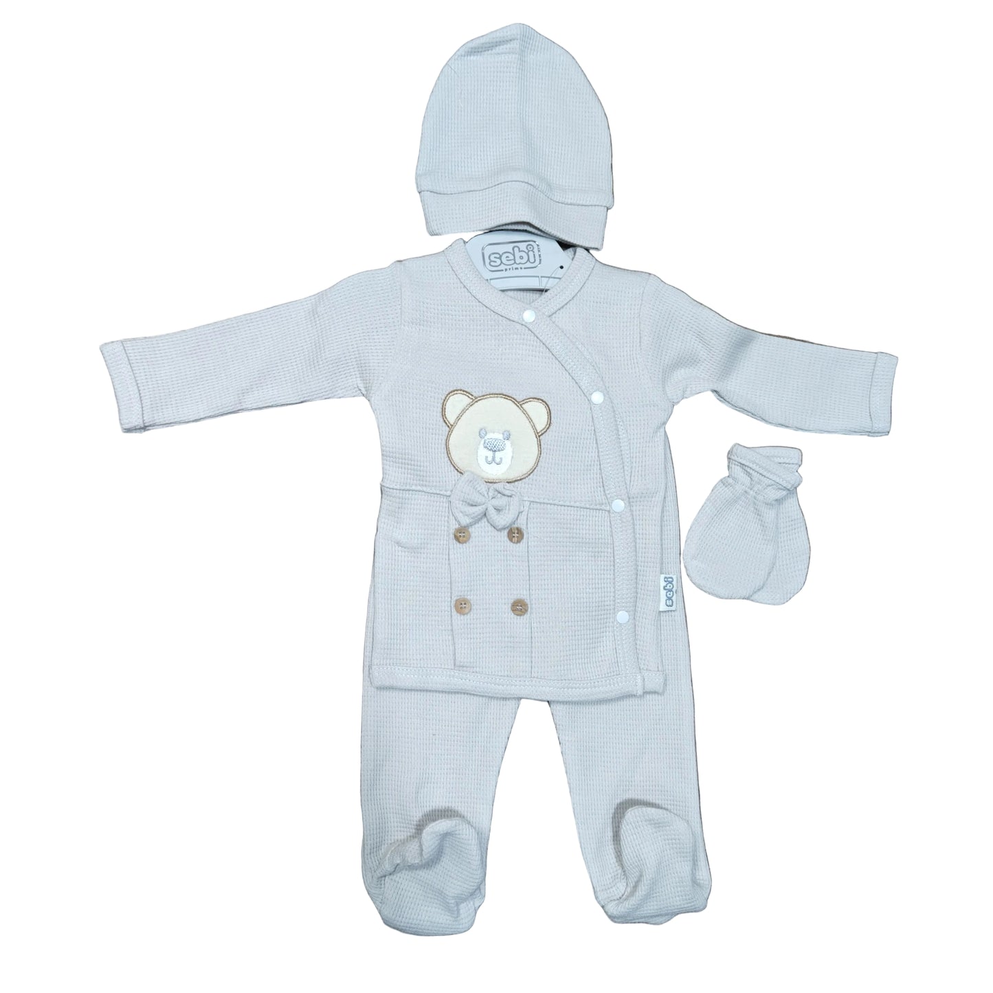 Hospital Set (5pcs ) gray 03 months gray bear