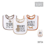 3Pcs Interlock bibs BEARY CUTE