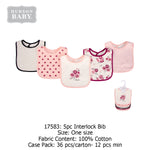 5 Bibs Cotton Pack Flowers