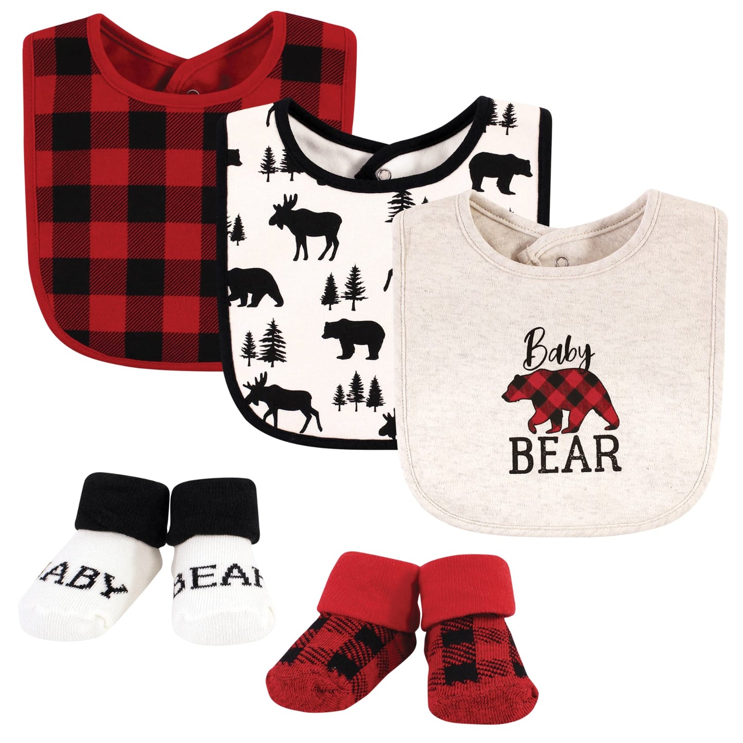 baby Boy Bibs and Socks 5 Pcs Baby BEAR