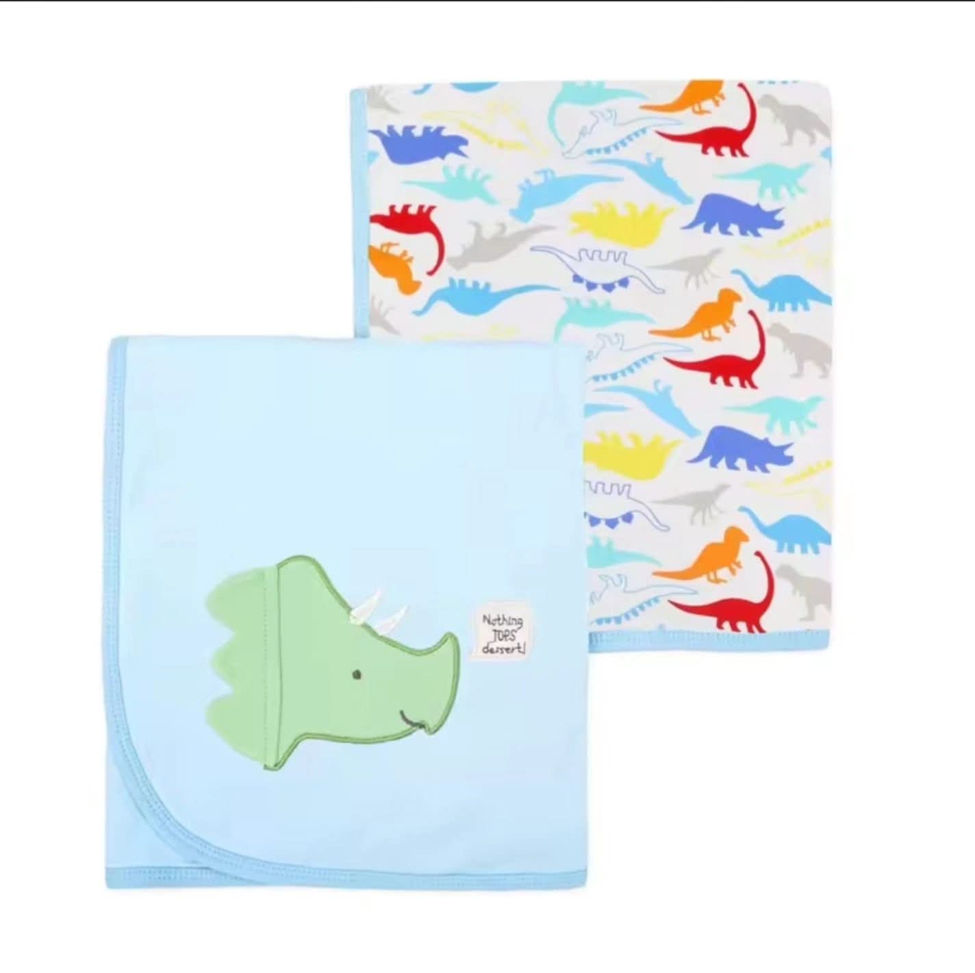 Boys Swaddles Blue DINO