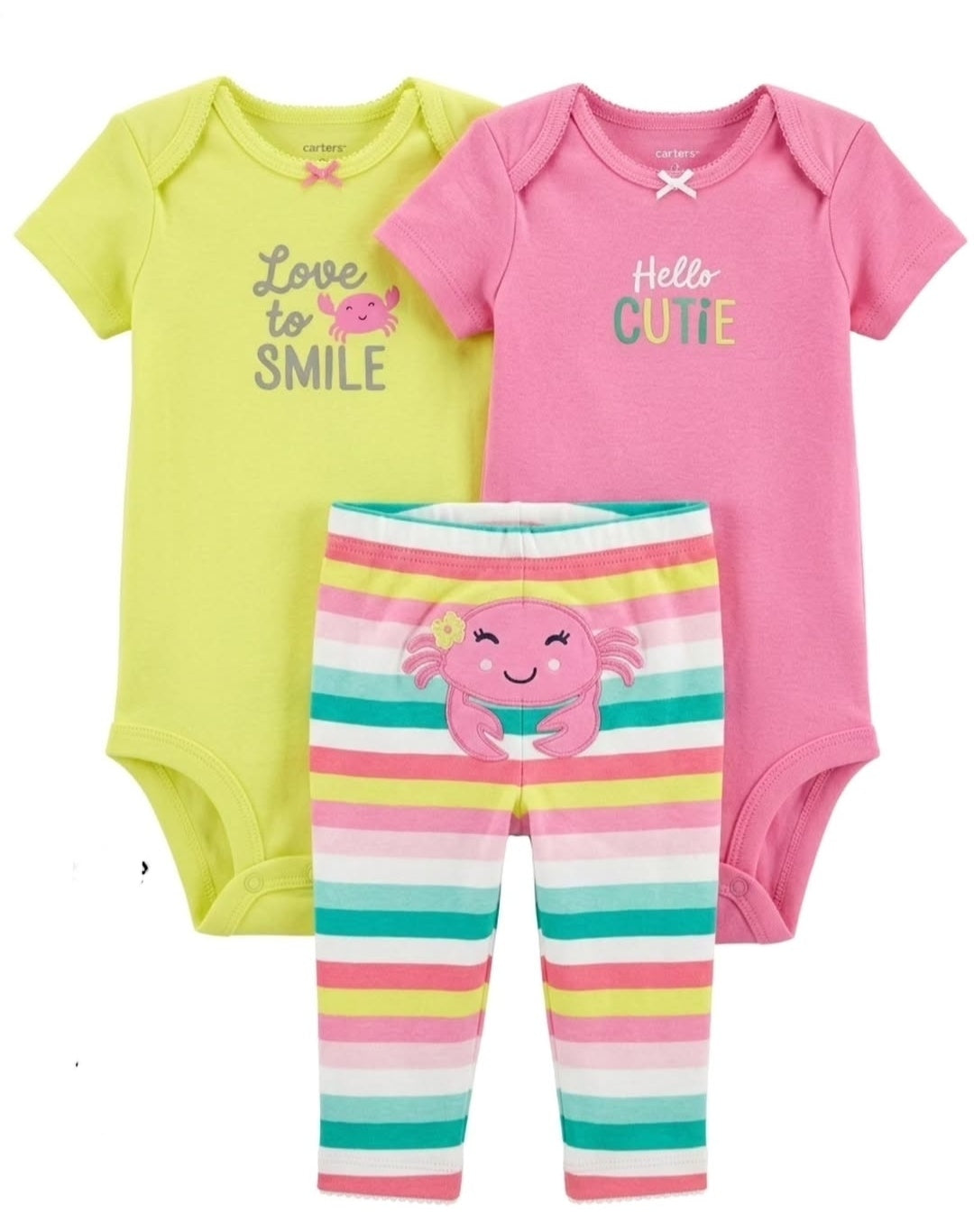 Baby 3-Piece set love to smile 🦀