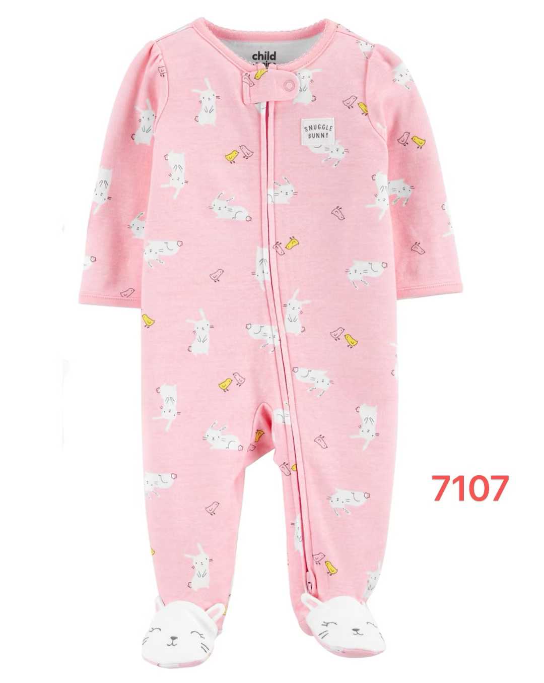 overall coton Rabbit Pink