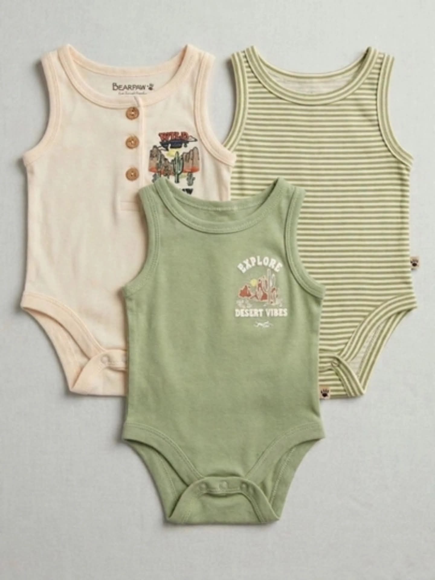 Baby Boy Cotton Bodysuits explore