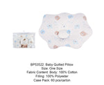 Baby Quilted Pillow Blue Bear