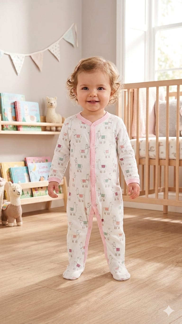 overall coton white LAMA