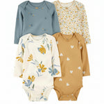 4 pcs long sleeve flowers