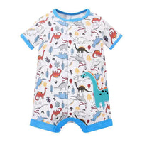 Romper white dinasours