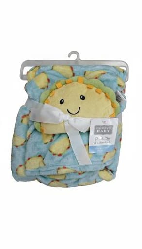 winter blanket Textured fauxfur buddy & blanket pizza