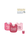 3Pcs Interlock Bibs little sweat heart
