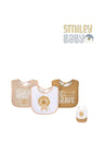3Pcs Interlock Bibs lion