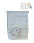 Baby Hooded Towel with loofah biege lion