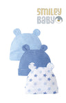 Mom’s Care hat 3pcs set  BLUE