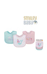 3Pcs Interlock Bibs Marmaid