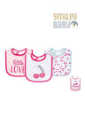 3Pcs Interlock Bibs cherry sweetie